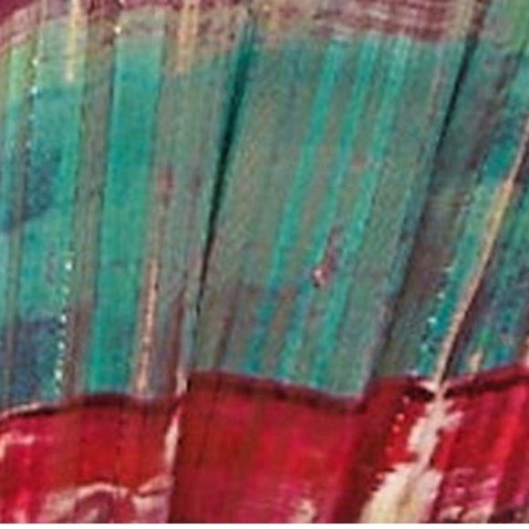 RAMY BROOK Vance Balloon Sleeve Semi Sheer Metallic Button Down Blouse Top Small - Picture 5 of 10